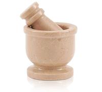 Radicaln Ensemble mortier et pilon en marbre Verona 6,3 cm, Moulin à épices et broyeur à ail fait à la main pour la cuisine Ensemble mortier et pilon Petit broyeur à herbes