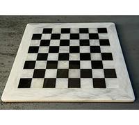 Radicaln Jeu d'échecs artisanal de 15 pouces en marbre blanc et noir