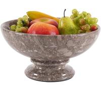 Radicaln Marble Fruit Bowl Oceanic 10" Inch Handmade Fruits Holder For Kitchen Counter Décor Fruit Dish For Dining Table & Kitchen Accessories