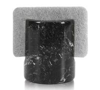 Radicaln Porte-éponge en marbre noir de 8,9 cm fait à la main pour évier de cuisine - Accessoires de cuisine en marbre