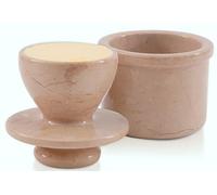 Radicaln Pot à beurre en marbre blanc fait à la main pour comptoir de cuisine, pot à beurre idéal pour comptoir avec eau et beurre pour la cuisine, 10,8 cm