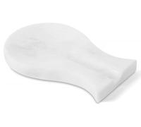 Radicaln Repose-cuillère en marbre 20,3 cm, blanc fait main pour plan de travail, repose-ustensiles pour plan de travail, décoration de cuisine style ferme moderne
