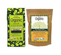 Radico 100 % bio noir doux avec mélange de poudre Amla Ritha Shikakai (traitement à l'air)