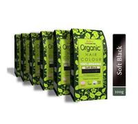 Radico Colour Me Organic Lot de 6 colorations au henné 100 % naturel bio bio et sans ammoniaque PPD PTD avec Ecocert, Halal, Vegan Lot de 6 6 x 600 g
