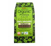 Radico Colour Me Organic Teinture végétale pour cheveux | Marron clair | 2 x 100 g | Teinture ayurvédique bio | À partir d'herbes naturelles | Doux pour les cheveux