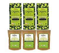 Radico Lot de 3 colorations noires douces 100 % biologiques avec henné biologique