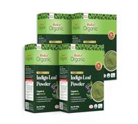 Radico Organic Indigo Leaf Lot de 4 colorations pour cheveux en poudre Noir 100 g