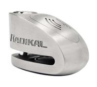 RADIKAL RK910S Antivol Moto Homologué SRA, Bloque Disque Alarme Premium X2-ON, Serrure Haute Sécurité Anti-Perçage Anti-Crochetage, Double Verrouillage 10mm, Bloc Acier Inox Anti Vol pour Moto Scooter