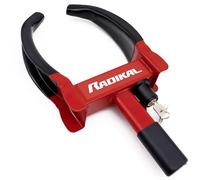 Radikal RK1001 Antivol Roue Voiture, Universel Réglable de 18-29 cm, Serrure Clef Courbé Haute Sécurité, Antirayures, Sabot Bloque Anti vol pour Auto, Camping Car, Remorque, Caravane, Fourgon