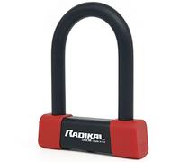 RADIKAL RK120R Antivol Moto et Vélo Premium Homologué SRA, U Ø18mm en Acier Cémenté, Blocage Haute Sécurité, Double Verrouillage, Revêtement Protecteur, Antivol Vélo Électrique Scooter, 85x120mm