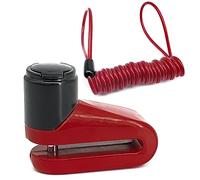 RADIKAL RK505R Antivol Bloque Disque Moto, Plus Compact, Léger et Portable, Couleur Rouge Dissuasive, Fermeture en Acier ø5,5mm, Universel Bloc Disc Frein pou Scooter, Velo, Trottinette Electrique