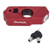 RADIKAL RK538R Antivol Guidon Moto, Bloque Levier Frein, Bloc Serrure Sécurité, Clic de Fermeture, Verrouillage Poignée Embrayage, Grip Lock, Blocage Universel Scooter, Quad, Vélo Électrique
