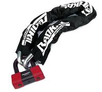 RADIKAL RK75100 Chaine Antivol Lourd Premium ø15mm + Mini U, Haute Sécurité Homologué SRA, 100cm Entièrement Testée +Visible, Antivol Multifonction pour Disque Frein, Ancrage, Parking, Scooter, Velo