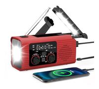 Radio à main - 3 voies de charge solaire radio météo | AM FM NOAA Batterie alimentée | Radios solaires, radio de survie portable SOS pour les voyages, longs trajets en voiture intérieur extérieur