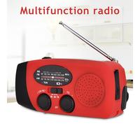 Radio à main solaire multifonction à manivelle, batterie d'alimentation, à énergie Dynamo, AM/FM/NOAA, météo, utilisation d'urgence, lampe de poche LED