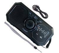 Radio À Manivelle avec Éclairage LED Multifonction, Recharge Solaire Et Dynamique | Radio FM Portable, Chargeur USB d'urgence, Idéale pour Le Camping, La Randonnée, Les Pannes De Courant Et La Survie