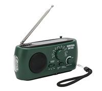 Radio à manivelle avec lampe de poche solaire et LED, radio d'urgence, radio à manivelle à batterie, chargeur solaire, radio AM/FM/SW, radio d'urgence, petite radio de poche de camping