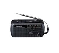Radio à Manivelle et Solaire avec Lampe de Poche Modèle MCR-113 Noir