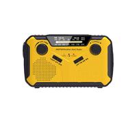 Radio à manivelle solaire de secours, Dynamo AM/FM, météo, lampe de poche LED, chargeur d'urgence avec batterie d'alimentation de 2500 mAh