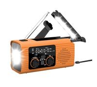 Radio à manivelle solaire portable AM/FM/NOAA Radio, Wind-Up | Météo de charge à 3 voies, Power Bank Voyage, road trips, Utilisation intérieure/extérieure, radio d'urgence pour le camping