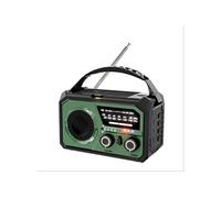 Radio,Aiorber radio d'urgence multibande, 16 000 mAh, alarme SOS, 720 jours en veille, grande capacité pour 183 heures d'utilisation，vert foncé vert foncé