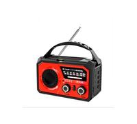 Radio,Aiorber radio d'urgence multibande, 16 000 mAh, alarme SOS, 720 jours en veille, grande capacité pour 180 heures d'utilisation，rouge rouge