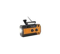 Radio,Aiorber radio multifonctionnelle avec chargeur, 4000 mAh, alerte d'urgence SOS, chargeur durable à manivelle, lampe de lecture pliable, quatre