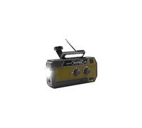 Radio,Aiorber radio multifonctionnelle avec chargeur, 5000 mAh, alerte d'urgence SOS, chargeur durable à manivelle, lampe de lecture pliable, quatre