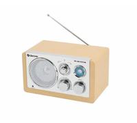 Radio AM/FM - Denver - Modèle en bois clair - Entrée AUX - Tuner AM/FM - Couleur marron