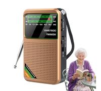 Radio AM FM Portable | Radio Météo NOAA Portable Rechargeable,Multibande avec Prise Casque - Accessoire Camping Survivalisme pour Tempêtes, Tornades et Extérieur