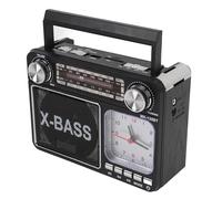 Radio AM FM Vintage, Radio Portable Rétro à Ondes Courtes avec Haut-Parleur Bluetooth, Lecteur MP3 USB, Fonctionne sur Batterie ou Alimentation Secteur, Radio Rétro avec Poignée