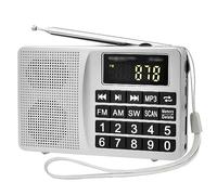 Radio AM/MW/FM/SW avec Affichage LED TF AUX, Grand Bouton for Personnes âgées(a)