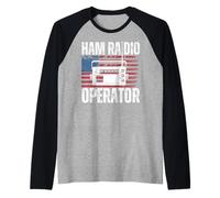 Radio Amateur Amusante pour Homme et Femme Manche Raglan