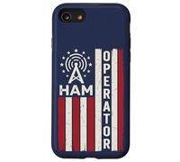 Radio Amateur avec Drapeau américain Patriotique Coque pour iPhone SE (2020) / 7/8