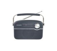 Radio Analogique Compatible Bluetooth DAB/DAB+/FM à Recharge Solaire et USB-C Gris