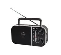 Radio analogique portable AM/FM RA6 alimentée par piles et secteur Blow noir G