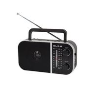 Radio analogique portable AM/FM RA6 alimentée par piles et secteur Blow noir G