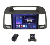Radio Android 9 Pouces pour Toyota Camry 5 XV 30 2001-2006 - Wireless CarPlay & Android Auto, Navigation GPS Contrôle du Volant FM Radio RDS 4GLTE WiFi DSP + Caméra de Recul(A,M500S)