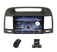 Radio Android 9 Pouces pour Toyota Camry 5 XV 30 2001-2006 - Wireless CarPlay & Android Auto, Navigation GPS Contrôle du Volant FM Radio RDS 4GLTE WiFi DSP + Caméra de Recul(A,M90S)