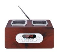 Blaupunkt Radio / radio-réveil PP5BR – MP3, USB/AUX, FM PLL – Bois marron, batterie rechargeable