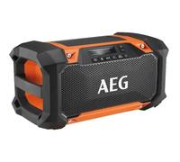 AEG - Radio de Chantier BRSP 18 - Bluetooth, Son Clair, Résistante Poussière et Éclaboussures, Port USB, Compatible Batteries 18V Pro - Idéale Ateliers et Chantiers