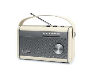 Radio Bluetooth FM portable MUSE M098SC beige design vintage tuner 88-108 MHz port USB prise casque autonomie 10 h