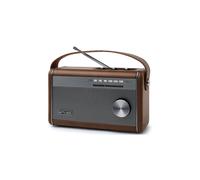 Radio Bluetooth Muse M098BR FM 10W avec appairage stéréo et prise casque Marron