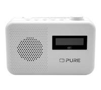Pure Elan One2 Radio Portable Dab+/FM avec Bluetooth 5.1 (écran LCD, 10 Touches de mémoire, Fonctionne avec 4 Piles AA) Blanc Coton