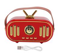 Radio Bluetooth sans fil, enceinte style vintage, multifonctions, batterie rechargeable, connexion TWS facile à utiliser pour iPhone et appareils