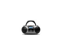Aiwa BBTC-550BK Radio Cassette Portable avec CD, Bluetooth et USB, enregistreur de Cassettes Coloris : Gris métallisé.