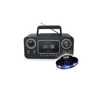 RADIO CASSETTE CD M-182-RDC - Affichage LED - Fonction rép. totale ou partielle -LECTEUR CD - Antenne FM - Lumière OVNI