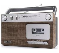 Muse Lecteur radio-cassette portable M152WS FM/MW avec enregistrement et AUX 3,5 mm Marron