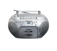 Lenco SCD-42 Argent - Systèmes stéréo portables (FM, Lecteur, CD,CD-R,CD-RW, Auto stop, Répéter, LCD, Argent)