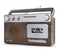 Muse Lecteur radio-cassette portable M152WS FM/MW avec enregistrement et AUX 3,5 mm Marron